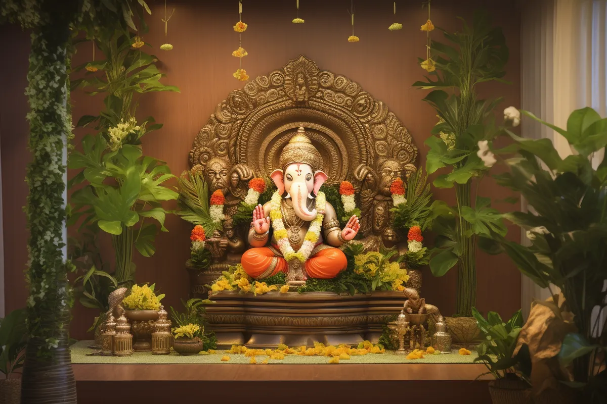 Eco-Chic and Auspicious: Ganpati Decoration Ideas with Celebrity Flair and Vastu Wisdom