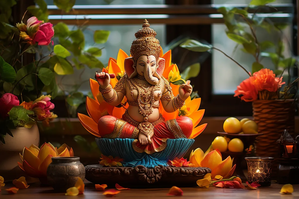 Ganpati Decoration at Hom Creative, Eco-Friendly, and Family-Friendly Ideas for Festive Splendor