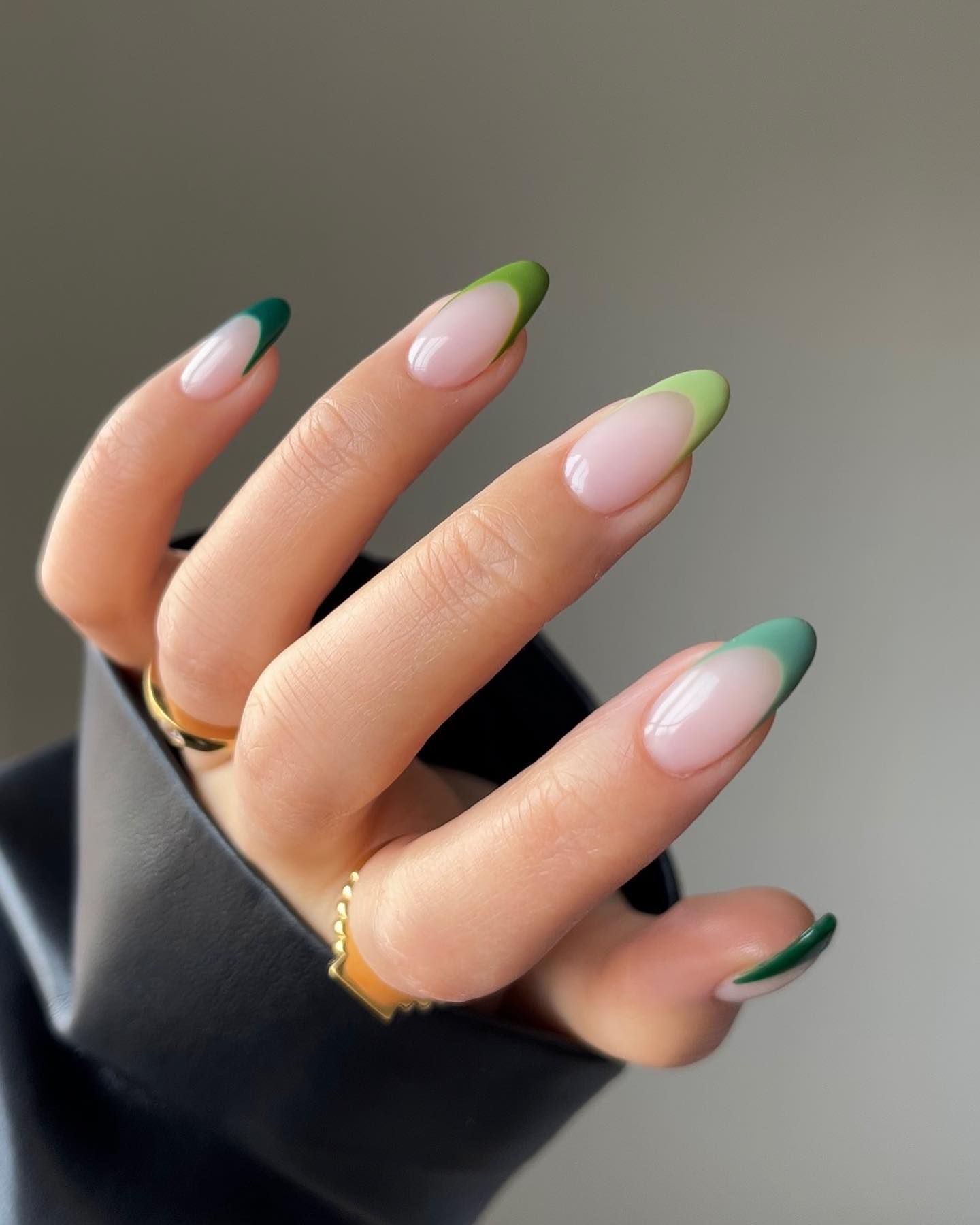 10 Beautiful Green French Tip Nails For Inspiration